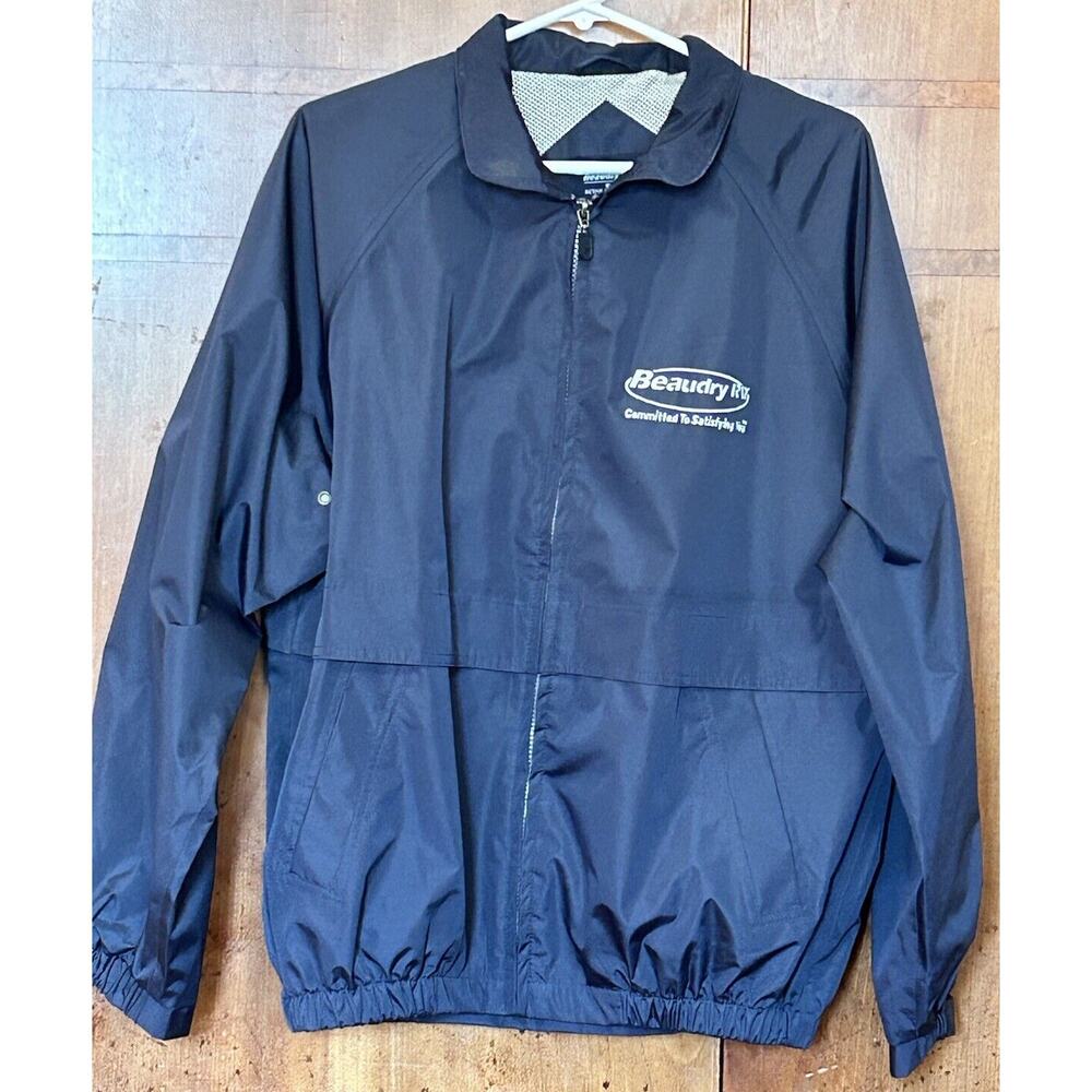 Trucker/Garage men’s jacket size small great embroidery